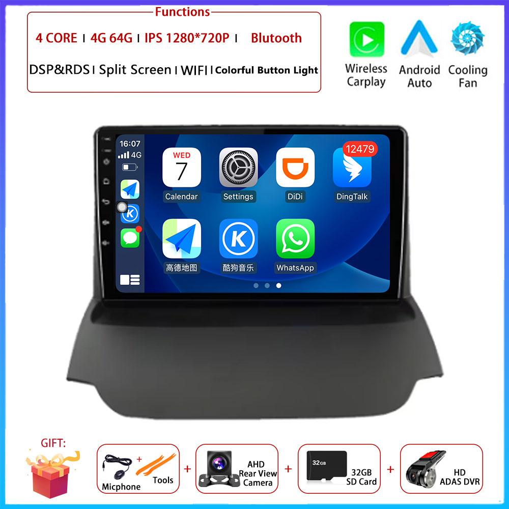 9 “ 4G Android OS Carplay Auto For Ford Ecosport 2013 2014 2015 - 2017 Car Radio Navigation GPS Multimedia Video Player DSP AMI