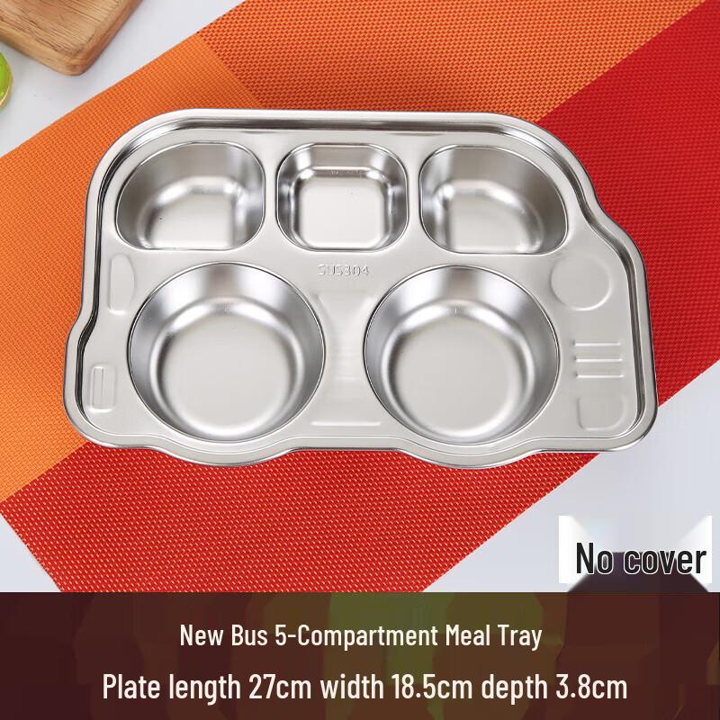 Children s Cartoon Stainless Steel Divided Plate