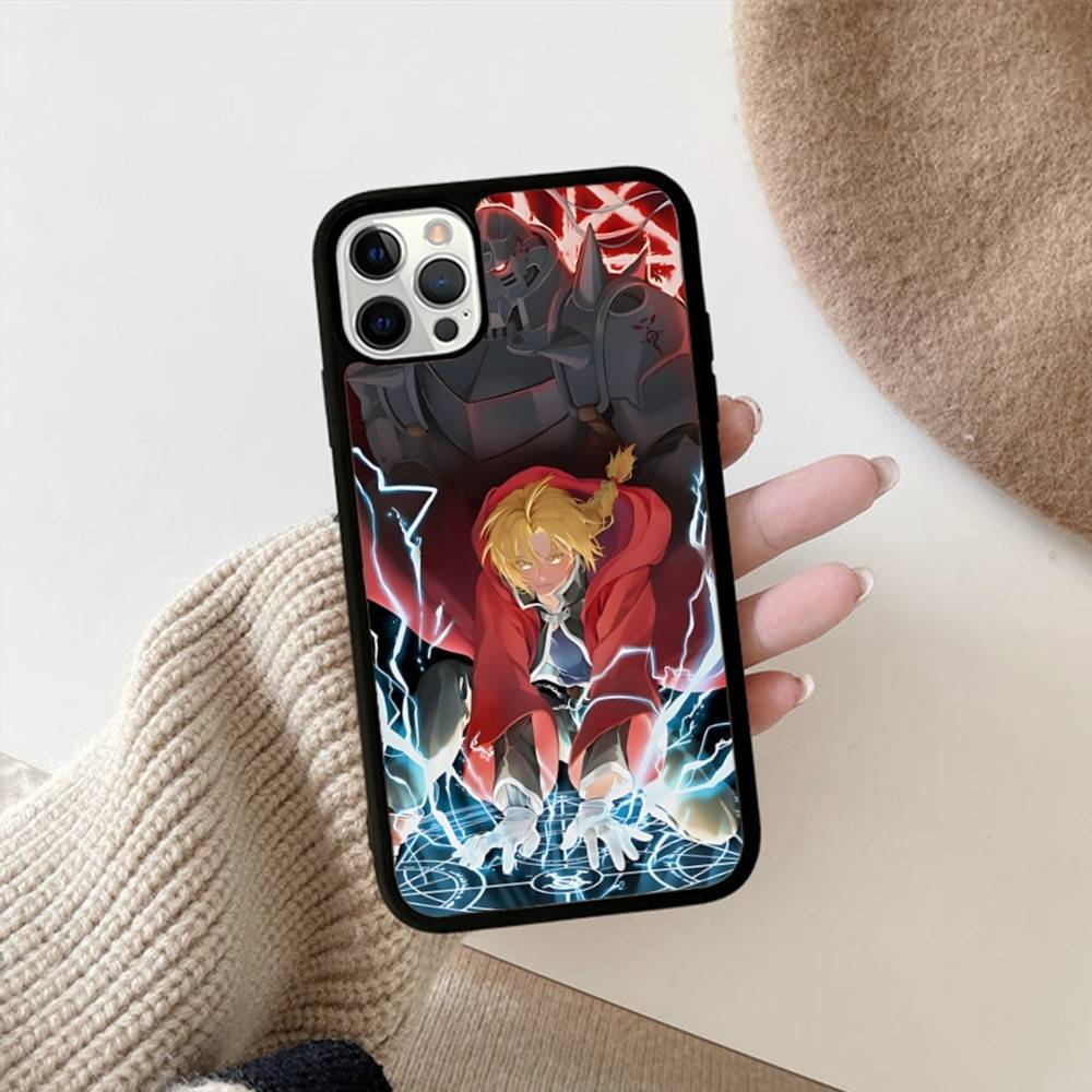 Anime F-Fullmetal A-Alchemist Handyhülle Für IPhone 17 16 15 14 13 Plus 12 11 Pro Max PC+TPU Hüllen Rückseite