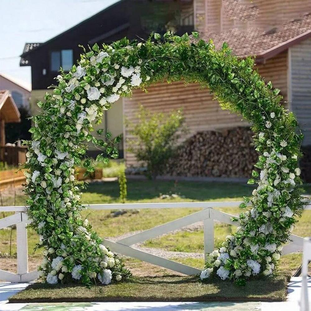 12/24Pcs Artificial Ivy Leaves  Greenery Garland Fake Watermelon Vine Hanging Plants for Wedding Party Decoration