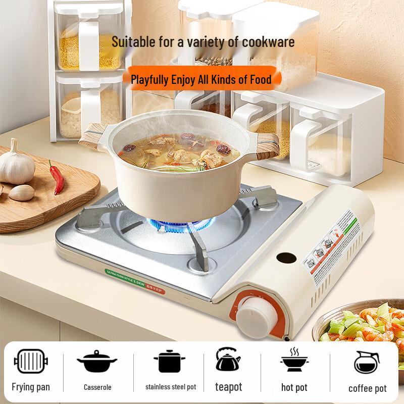 Zhishi Portable Windproof Gas Stove with Storage Case