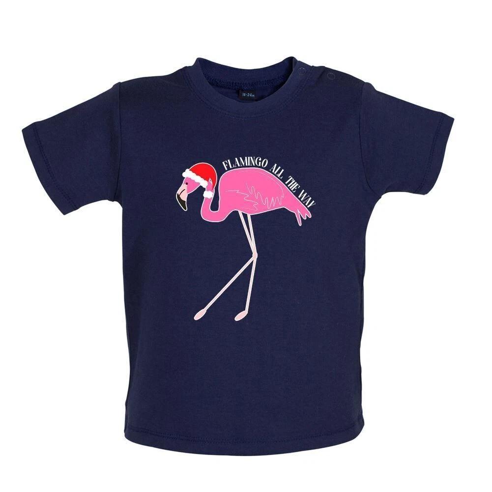 Flamingo All Ways - Kids Baby Kids Boys Girls Unisex T-Shirt / Bodysuit - Christmas Flamingos Funny 110