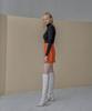Onneu Python Faux Leather Skirt Orange