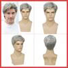 2025 Moda europeană perucă dreaptă scurtă pentru bărbați HW835