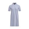 SS25 Courtcore Loose Short Sleeve Dress Women Light-Blue Purple 6007602-539