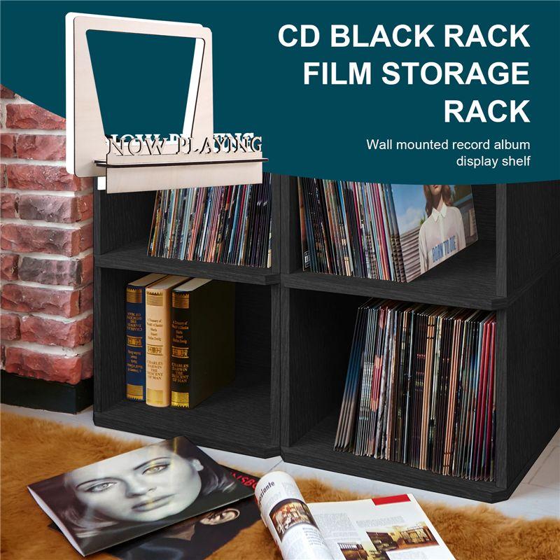 Now Playing Vinyl Record Stand 3D Retro Holder For Vinyl Records Wood Record Stand  Vinyl Gift Idea Turntable Accessories