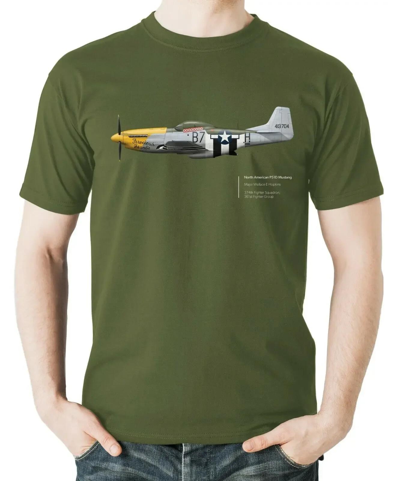 

Aviation Themed US Air Force P 51D Mustang Fighter TShirt 100 Cotton ONeck Summer Short Sleeve Casual Mens Tshirt Size S3XL 4XL