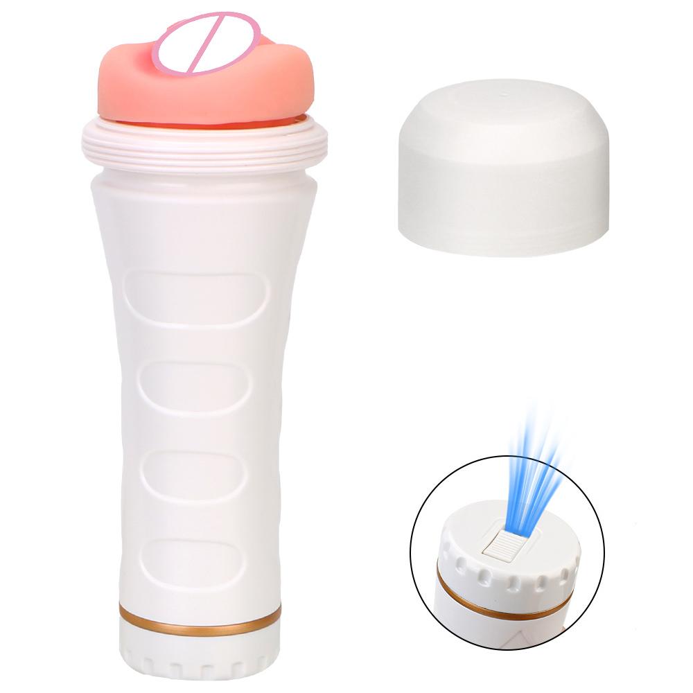 Real Pussy Artifical Vagina Sexy Light Shape Big Male Masturbation Cup Penis Pump Sex Toys For Men Adult Products