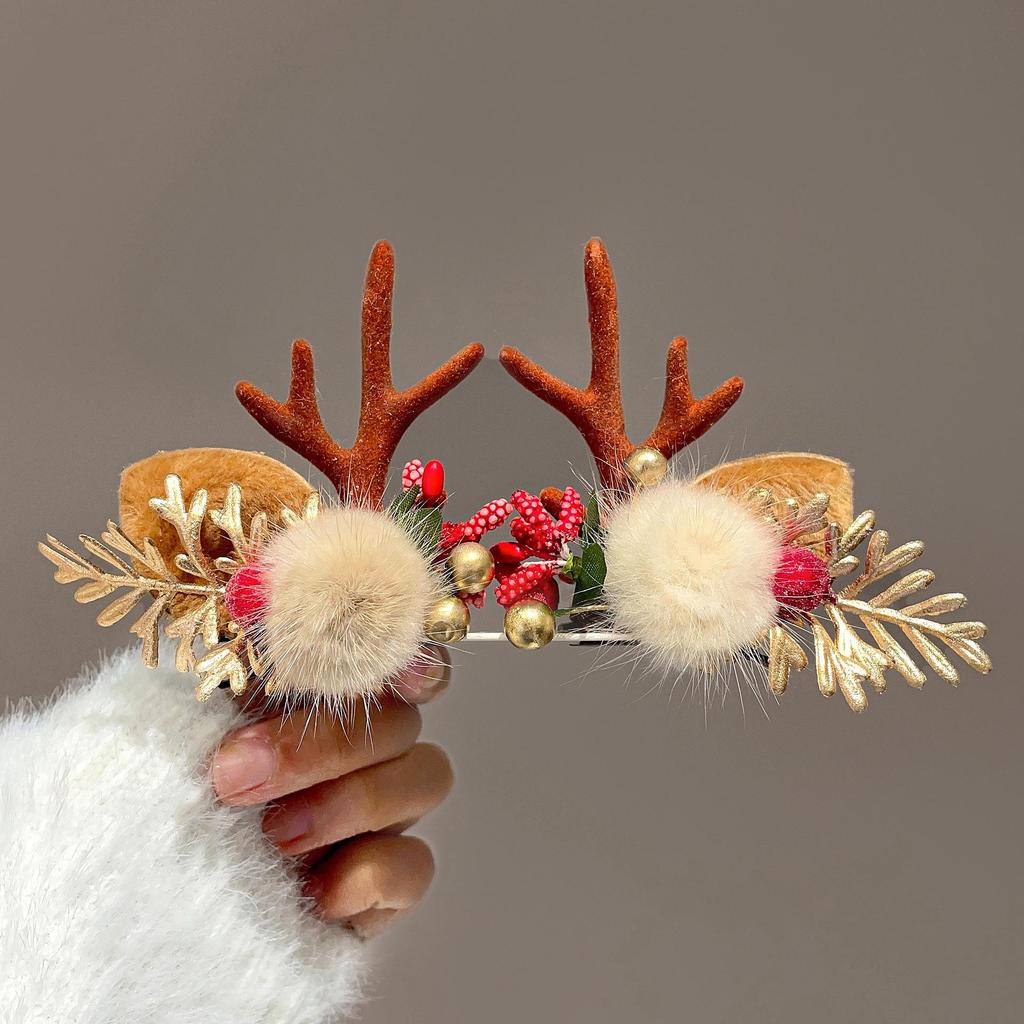 Cute Reindeer Christmas Hair Clip for Girls and Babies