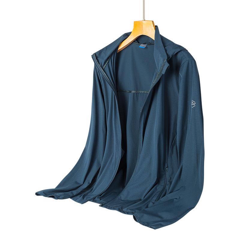 Unisex UPF40+ Waterproof Windbreaker with Detachable Hood – Skin-friendly UV Protection for Summer