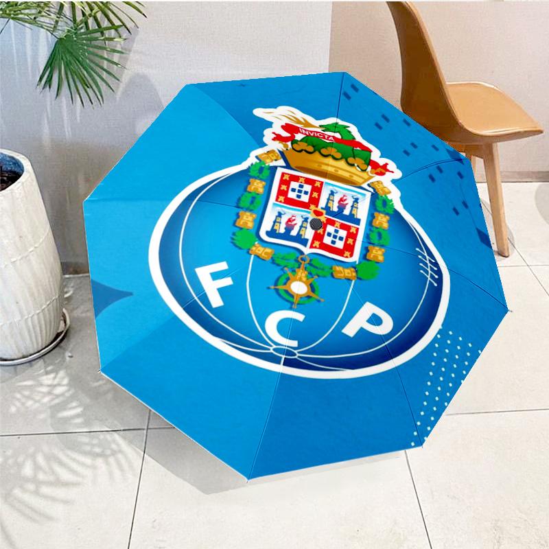 Fc Space Emblem Printed Automatic Umbrella, 8-Frame for Travel, camping, Casual Umbrella, Essential Gift for for family and friends