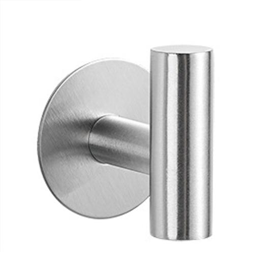 

1/2 шт. крючки из нержавеющей стали, вешалки для одежды, прочные, выдерживающие нагрузку, не требующие сверления, для душа, ванной комнаты, крючки для полотенец 1pc серебряный