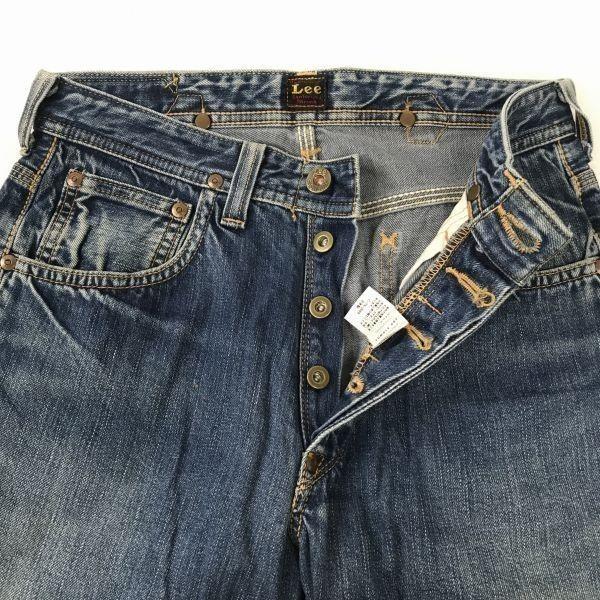 Lee Made in Japan Rare 1101 Blue Selvedge Jeans Denim Pants Men’s S/W28 Inseam 77cm Button Fly(USED)