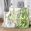 1 Stück. Tinkerbell Cartoon Decke, Saisonale Universelle Heimdekorative Überwurfdecke, Weiche Flanell Überwurfdecke, Wohnzimmer, Reisen, Camping,