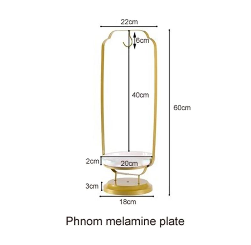 Special golden hanger for goose duck squid Tableware hotel special plate Food hanger Seafood hanger Commercial creative hotpot