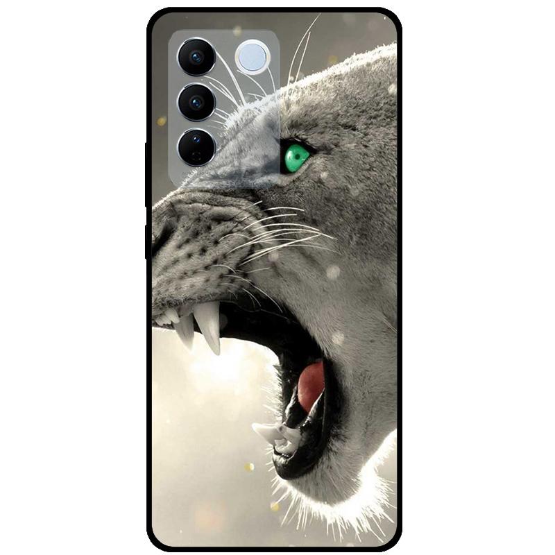 For Vivo V27E V2237 V27 Pro V2230 V 27 Case TPU Soft Silicone Marble Cat Shockproof Cases For Vivo V27 5G V27Pro Bag Funda Cover