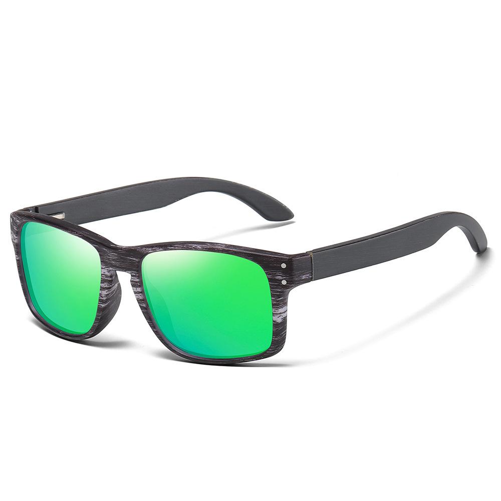 New Classic Men Wood Sun Glasses Natural Bamboo Wooden Sunglasses Handmade Polarized Glasses Mirror Coating Lenses Eyewear