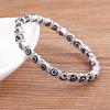 Hot Sale 8 Colors Fashion Design Evil Eye Bead Bracelet Men Women 6MM Classic Mini Macrame Crystal Charm Adjustable Jewelry Gift