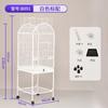 Large Ornamental Bird Cage for Parrots and Mynahs Spacious Aviary for Love Bird Decorative Habitat Durable Metal Pet Enclosure