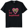 I Love My Boyfriend Heart T-shirt
