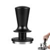 Coffee Tamper with Calibrated Spring Loaded Automatic Leveling Stainless Steel Base Hand Press
