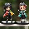 Q Version Demon Slayer Handicrafts 6-piece Mini Figurines Set 11cm For Display