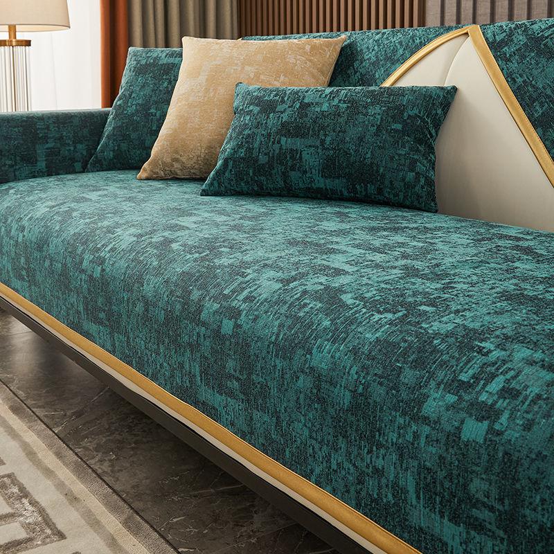 Роскошный кожаный универсальный чехол для дивана — фото 8