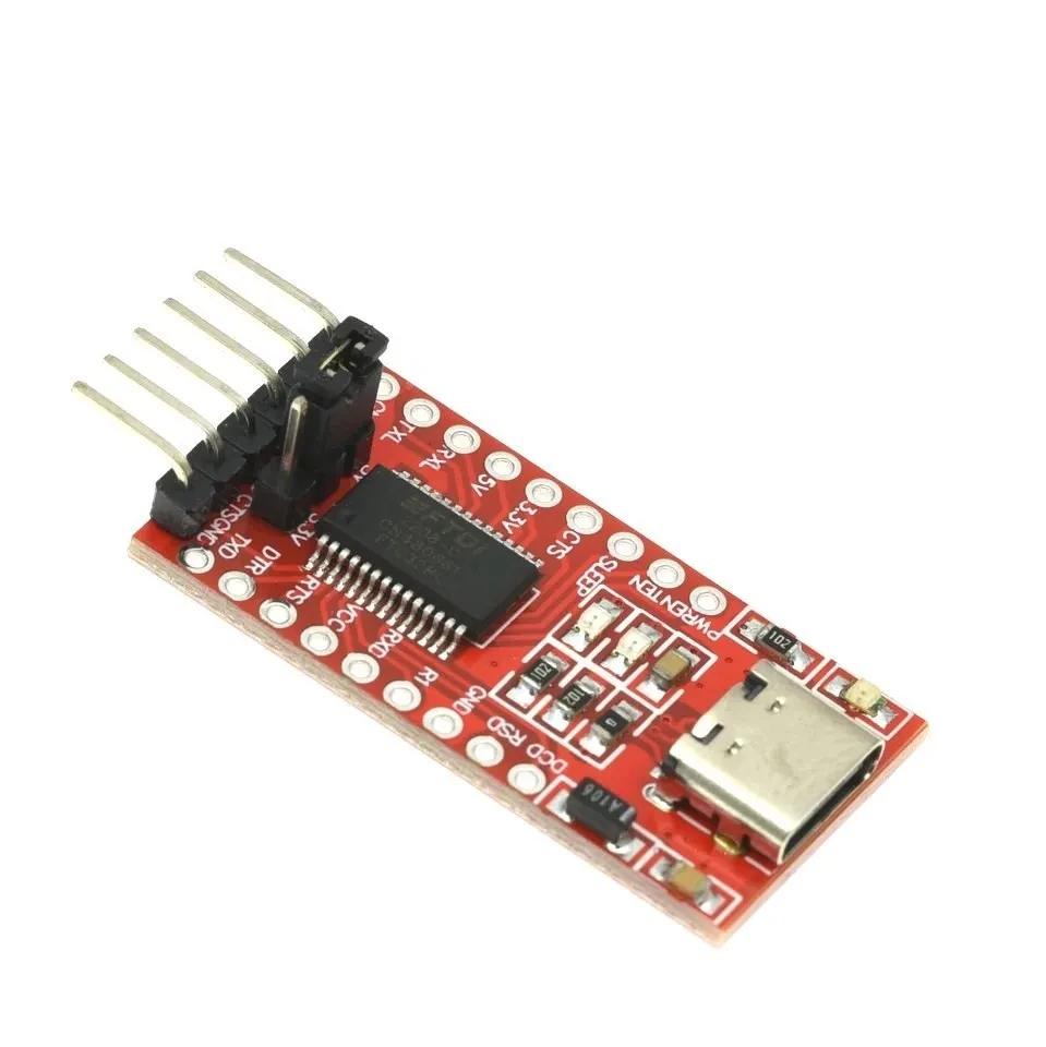 

Type-C FT232RL FT232 FTDI USB 3.3V 5.5V to TTL Serial Adapter Module for Arduino FT232 Pro Mini Port USB TO TTL 232 білий