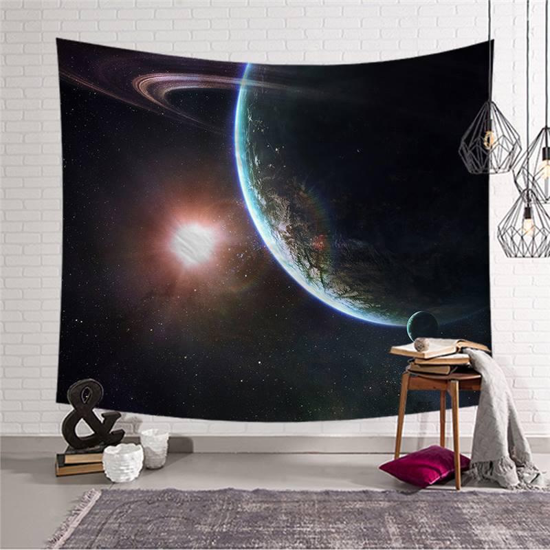 Starry Sky Tapestry: European & American Decorative Wall Hanging, Polyester Fabric, Perfect for TV Backgrounds & Photography Backdrops.