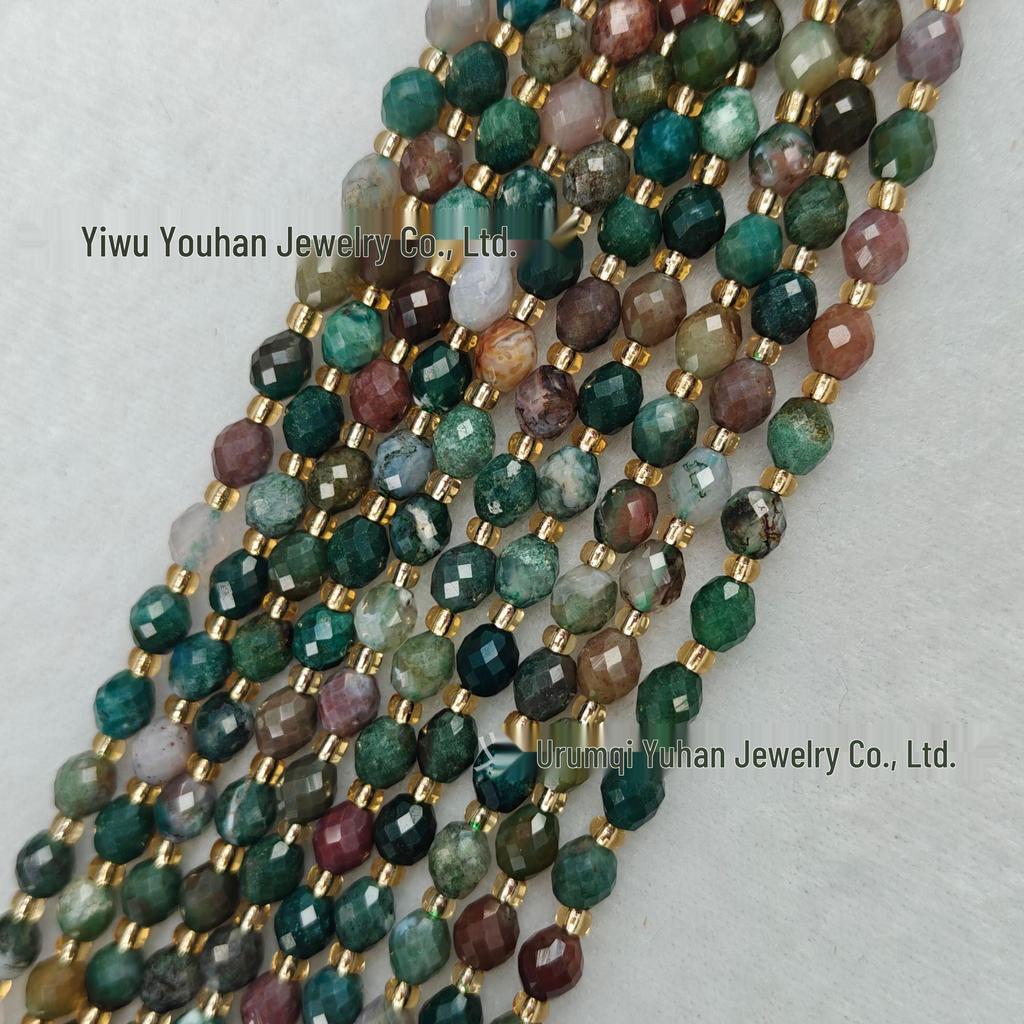 Handgefertigte facettierte Naturstein-Reiskörner, 6-8-10 mm für DIY-Schmuck