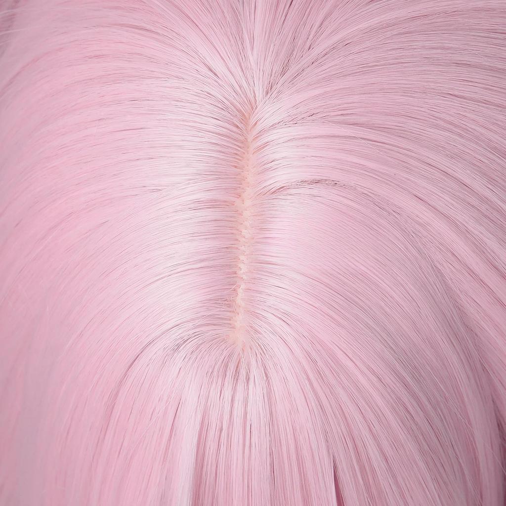 LAOBAO Cosplay Wig, Pink, Long Straight Hair, Lolita, Harajuku Style, GAL Style, Heat Resistant, Costume Accessory, Party, Fancy Dress, Christmas, Hal
