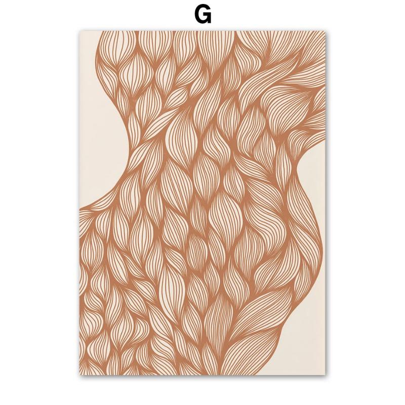 Boho Minimalist Sun Rainbow Flower Leaves Wall Art Canvas Painting Abstract Nordic Posters Prints Pictures For Living Room Decor