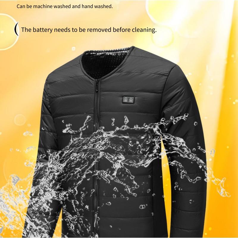 Winter New Dual-Control Zone 22 Smart Heated Cotton Jacket Electric Heated Vest for Men