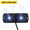 4X Amber/White Truck Tow LED Grill Strobe Emergency Bar Lights Caution 12V-24V