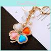 Cat Metal Eye Four Leaf Clover Keychain Car Handbag Pendant Trendy Decoration