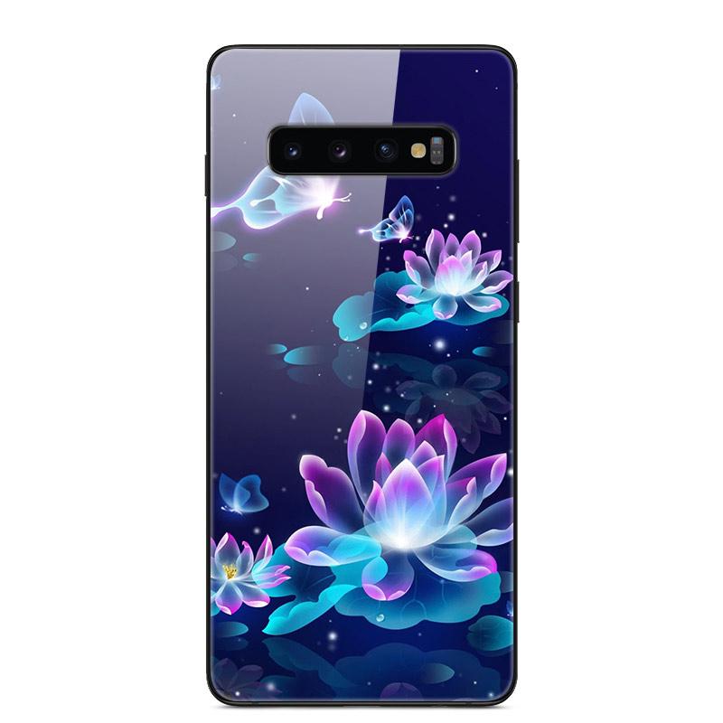 For Samsung S10 Plus Case Tempered Glass Hard Phone Back Cover Coque For Samsung Galaxy S10E S 10 5G S10plus Bumper Cases Capa