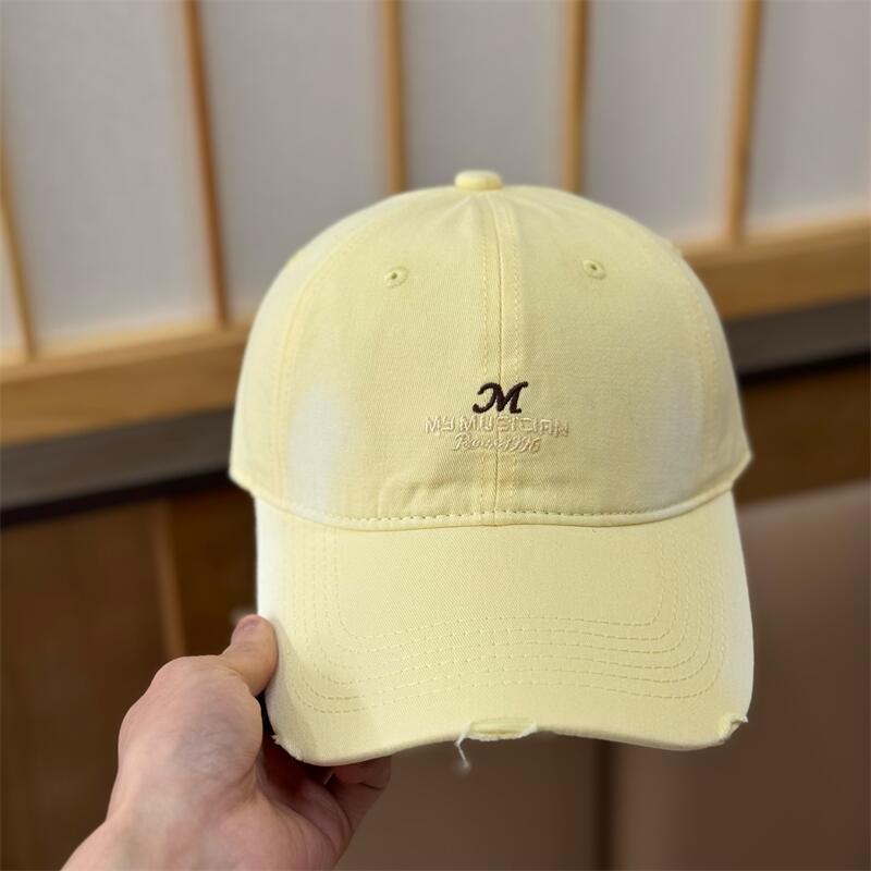 Spring And Summer Simple Letter Embroidery Baseball Cap Children'S Casual Versatile Soft Top Cap Shows Small Face