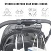 Adjustable Stroller Accessory Hanger Clip Double Hook Designing Easy Installation No Tools Required for Busy Parents
