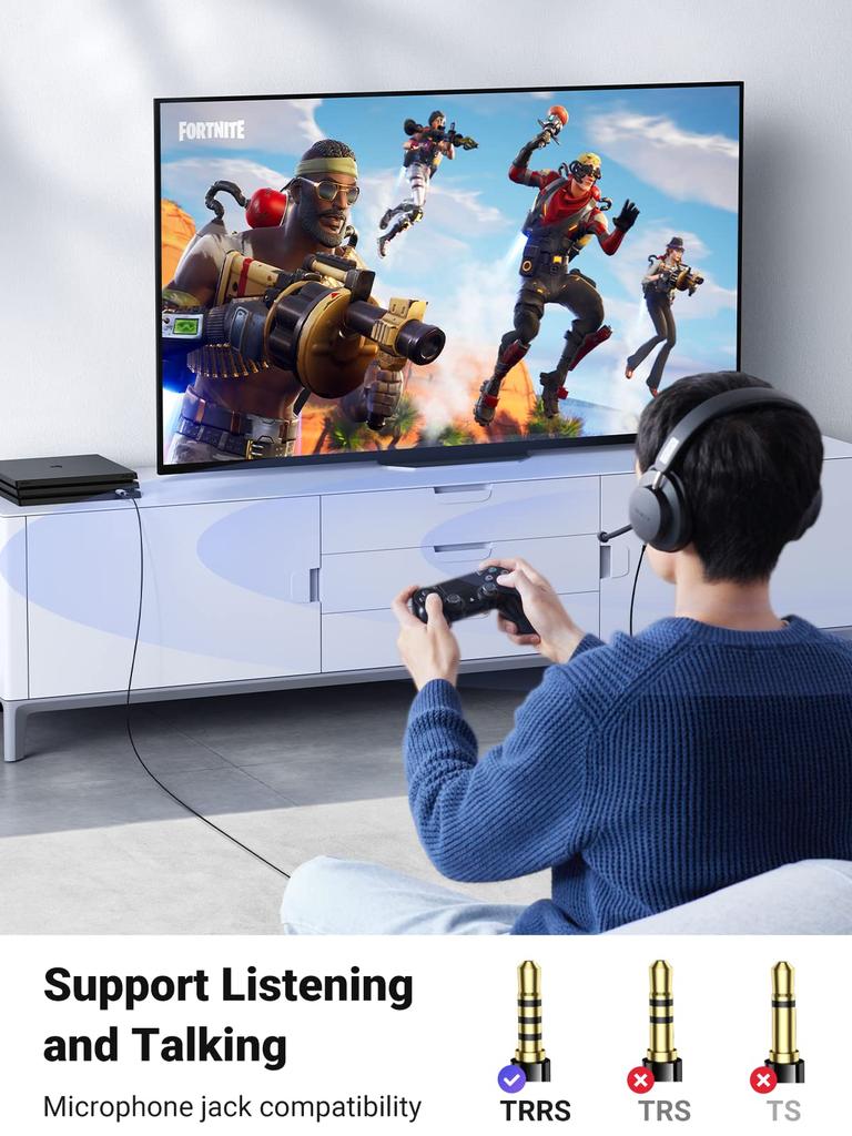 UGREEN USB to Headphone Jack External Sound Card TRRS with Integrated Microphone and Headphone Direct Ideal for Raspberry Windows and More 3.5mm