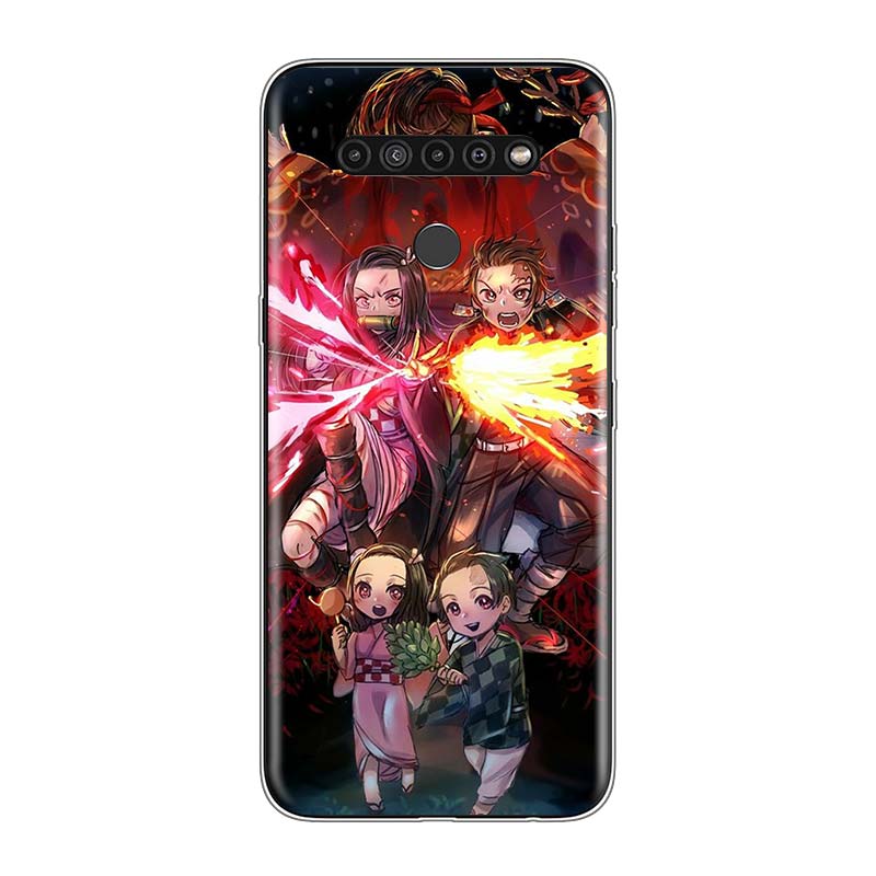 Demon Slayer Kimetsu No Yaiba For LG V60 V50S V50 G8X G8S G8 G7 ThinQ 5G K61 K51S K41S K30 K20 Q60 Q9 Soft Phone Case