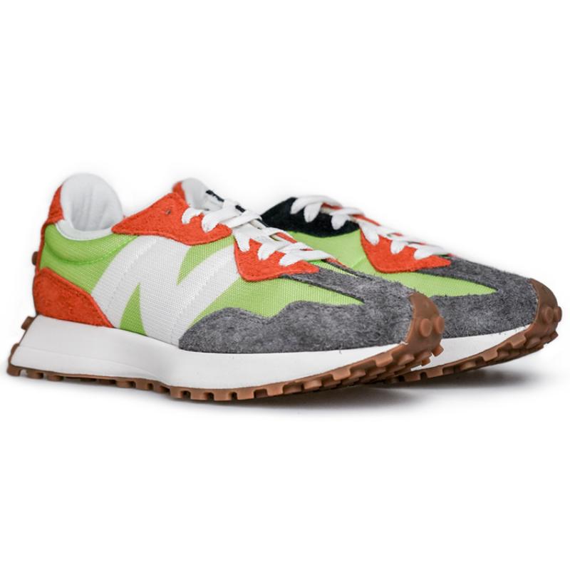 New Balance 327 Lime Green Red Grey Sneakers MS327SFA
