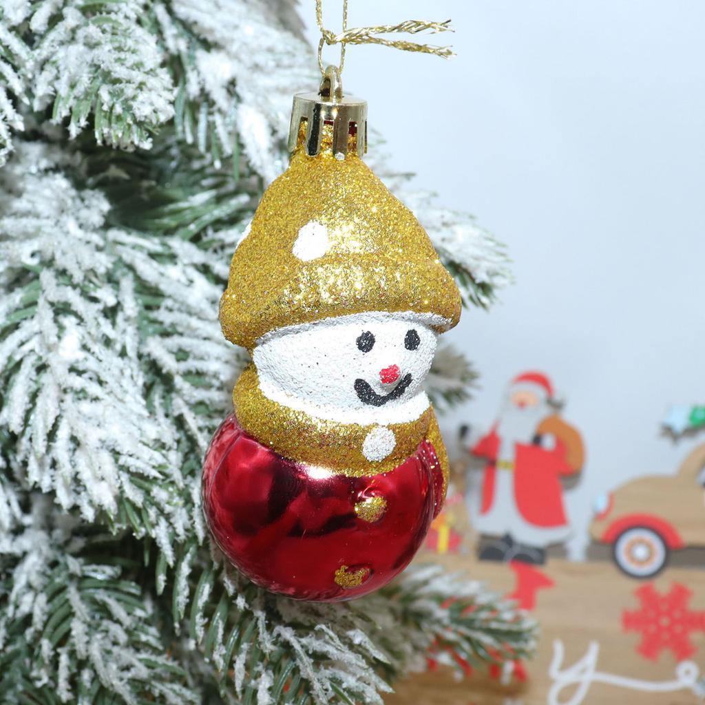 Christmas Snowman Tree Decor Set - Festive Ornaments For Holiday Home And Party Decoration