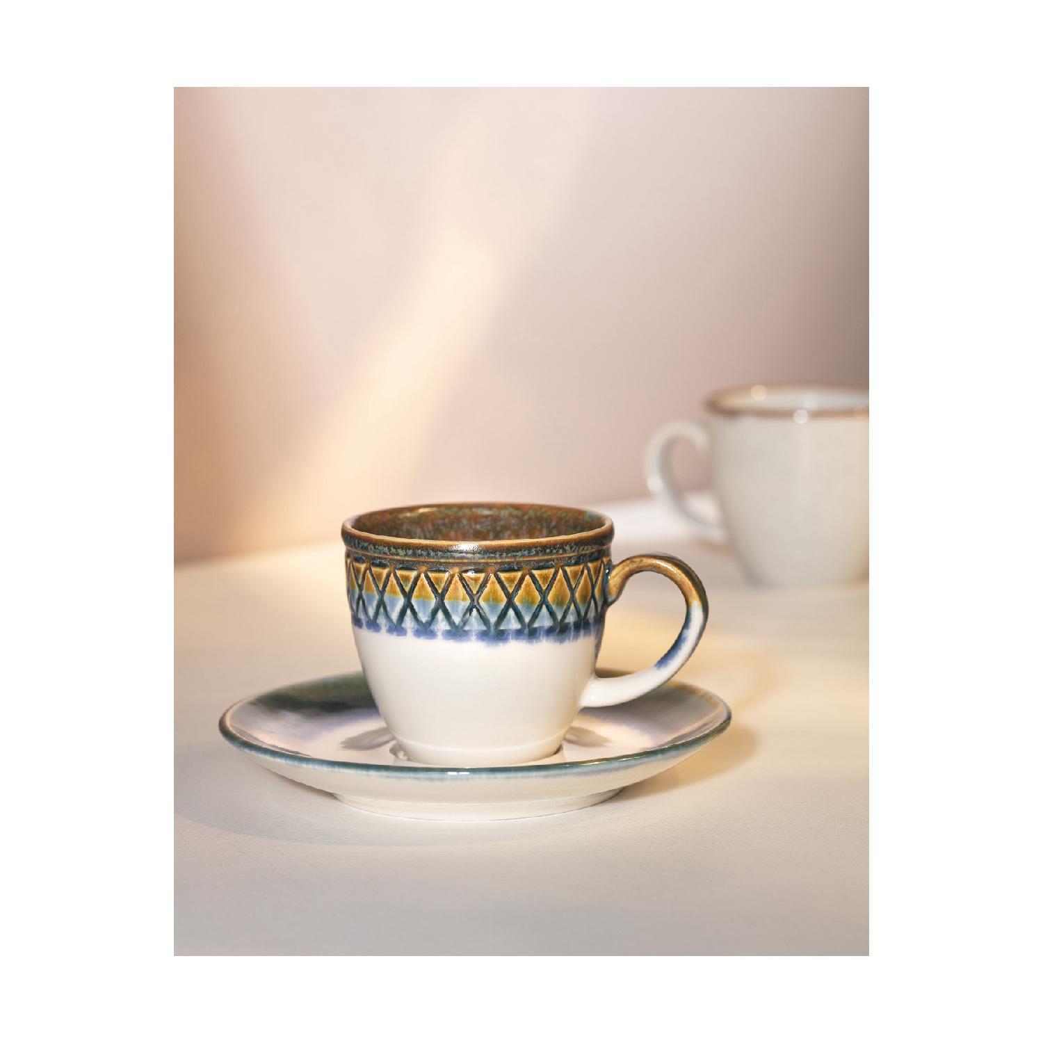 

Антикварный набор кофейных чашек из 6 предметов