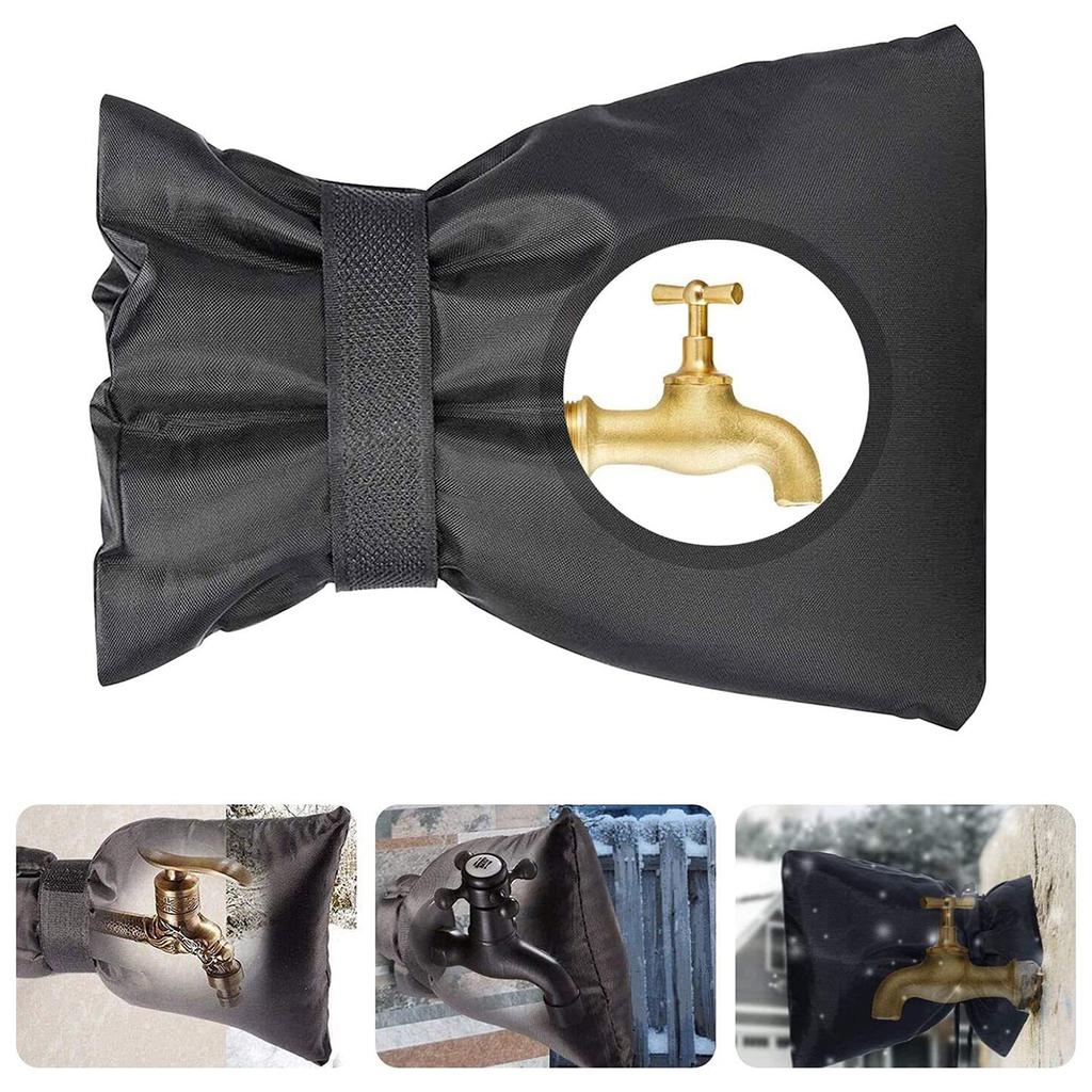 2x Outdoor Faucet Cover Faucet Cover Sock for Winter Freeze Protector Waterproof Insulated Tap Cover Spigots Accessories
