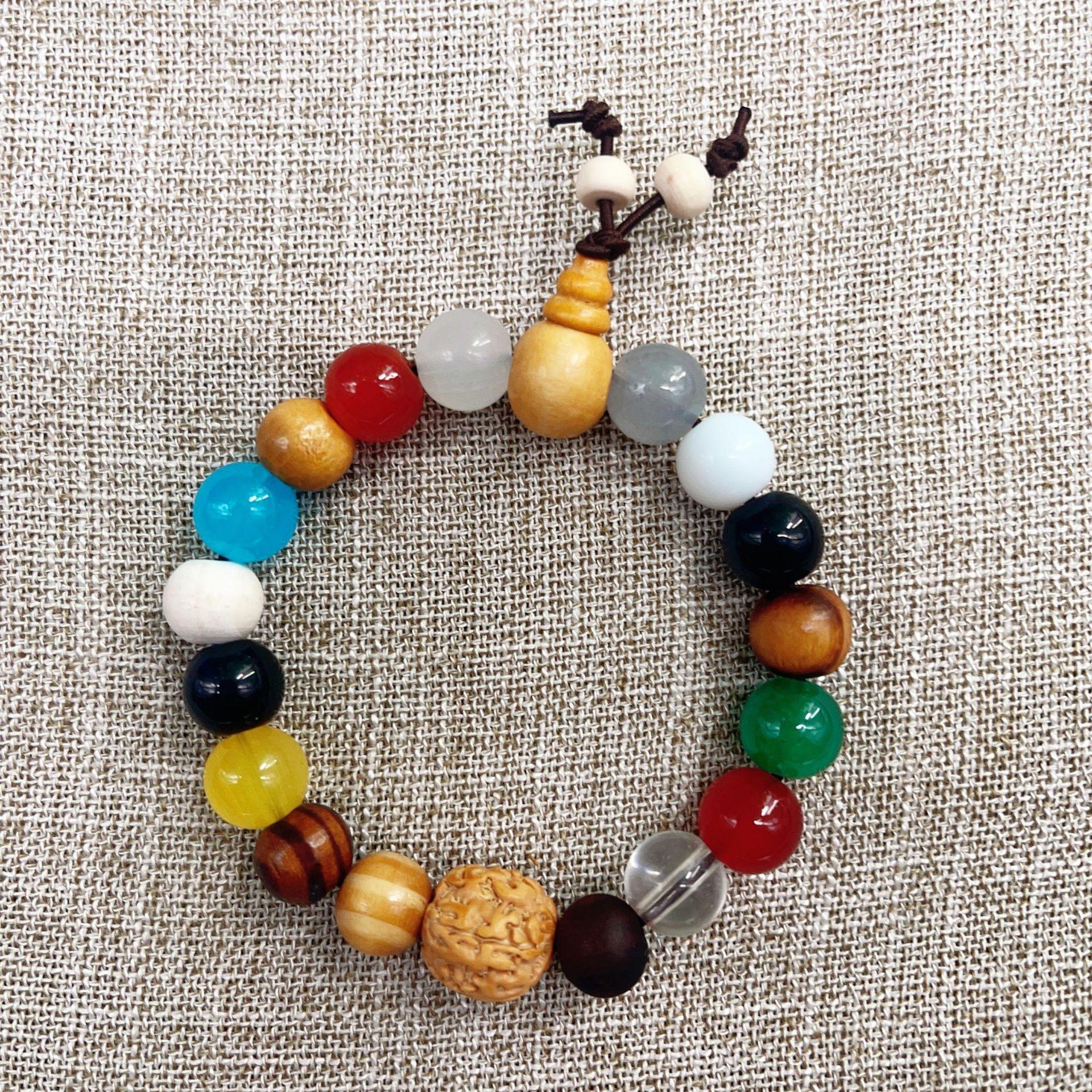 Eighteen eed Bracelet, Duobao Bodhi eed Wooden Wenwan Eighteen eed Buddha Bead Bracelet Aupiciou Bracelet, Bracelet