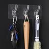 Transparent Plastic Glue Hooks Kitchen Bathroom Hooks Nail-Free Wall Hanger