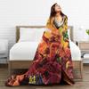 Doom Slayer Gaming Blanket  Warm Soft Print Plush Throw Blanket For Couch Chair Sofa Bed Camping Flannel Bedspread Bed Cover