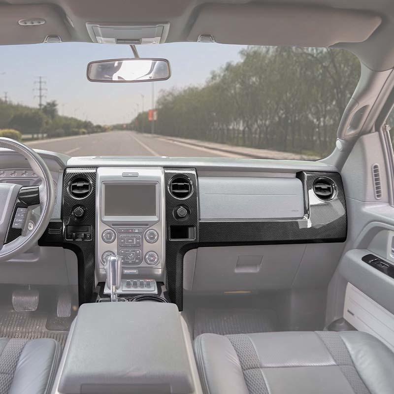 Armaturenbrett Verkleidung Bedienfeld Lenkrad Dekoration Mittelkonsole Schutzabdeckung Für Ford F150 Rapter 2009-2014 Auto Innenraum Zubehör