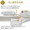 Showa Nishikawa Hotel Mode Pillow, Odor-Resistant, Washable, Adjustable Height, Microwaving, Piped, Fluffy, White, Product Number: 2211012100994