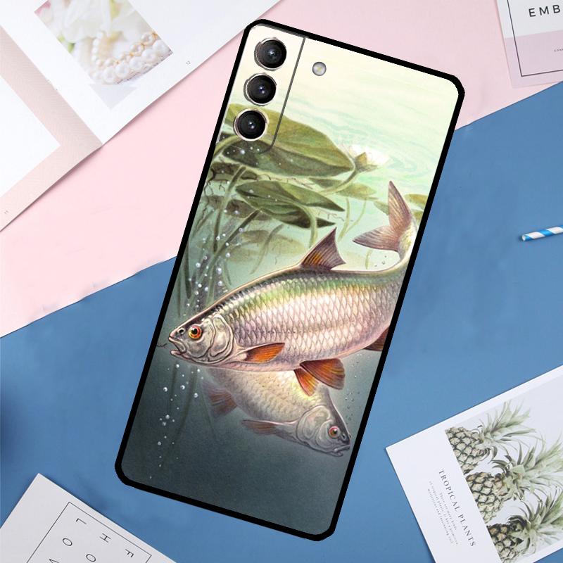 Fish Fishing Case For Samsung Galaxy S24 Ultra S21 S22 S23 S25 Ultra S9 S10 Plus S20 FE S25 FE Back Cover